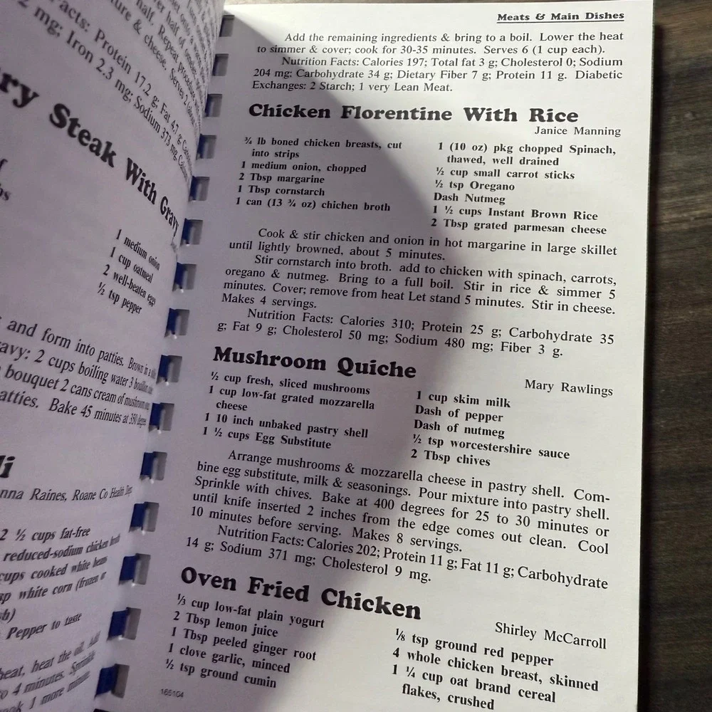 Homemade With Love Roane Medical Center Diabetic Support‎ Group Cookbook Recipes